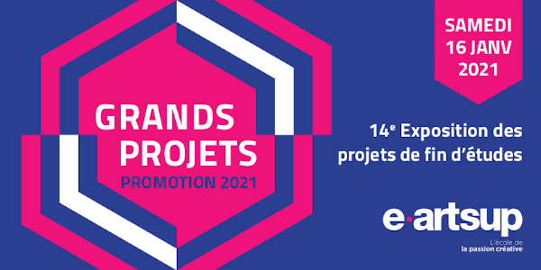 Une promotion, six thématiques et beaucoup de passion : revivez l’exposition des Grands Projets 2021 d’e-artsup !