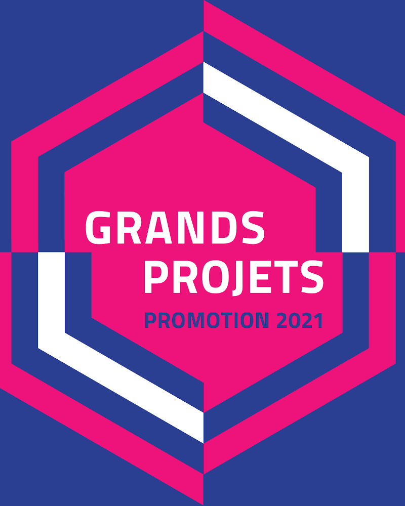 Logo de l'exposition des Grands Projets des étudiants e-artsup