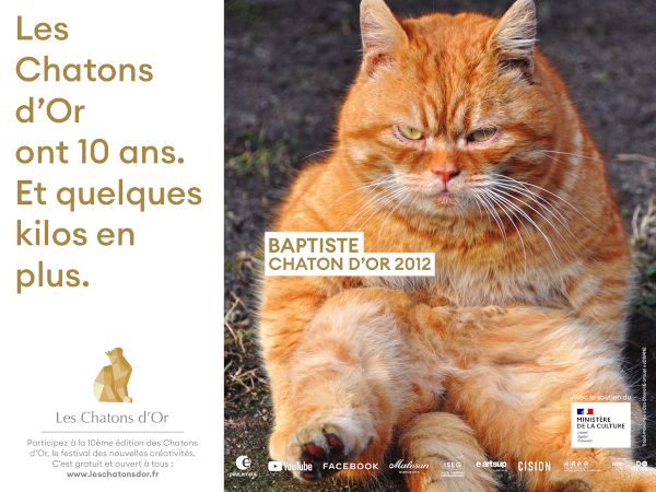 Les Chatons d’Or : découvrez les affiches lauréates de l’édition des 10 ans !