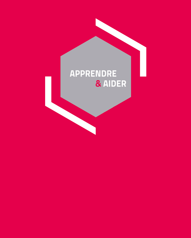 Affiche de l'exposition des Grands Projets des étudiants e-artsup : Apprendre & aider