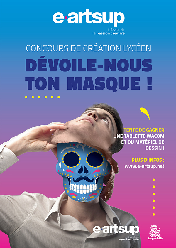 Concours créatif spécial lycéens : dévoilez votre masque avec e-artsup Montpellier !