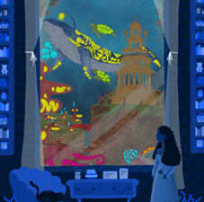 illustration d'une cité sous l'eau
