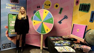 stand du projet lumo avec une roue de tirage au sort