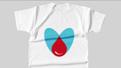 T-shirt illustré avec identité visuelle