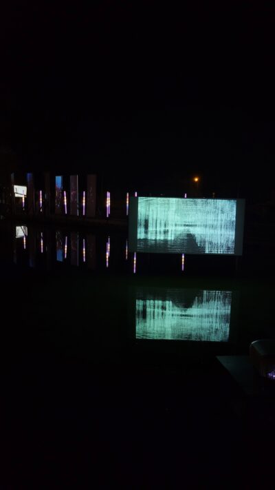 Projection des étudiants d'e-artsup Lille à la Nuit des Bassins, à Arras