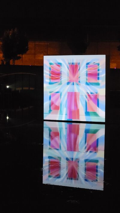 Projection des étudiants d'e-artsup Lille à la Nuit des Bassins, à Arras