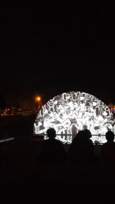 Projection des étudiants d'e-artsup Lille à la Nuit des Bassins, à Arras