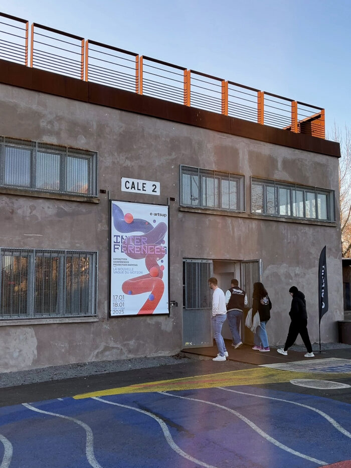 Festival Intérences : entrée et affiche par les étudiants d'e-artsup