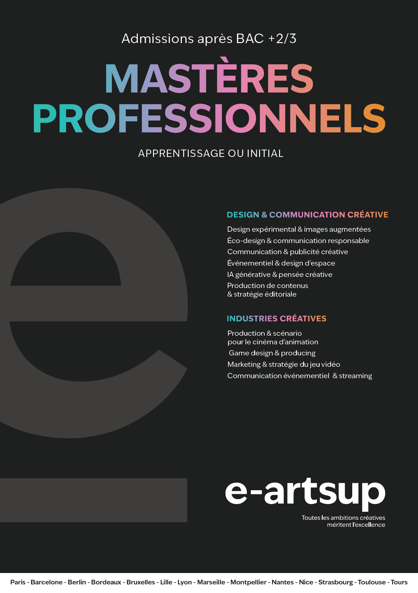 Brochure e-artsup 2022-2023