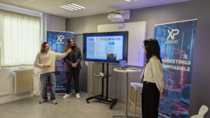 Présentation d’un plan marketing pour un jeu vidéo par des étudiants du mastère professionnel "Marketing & stratégie du jeu vidéo".