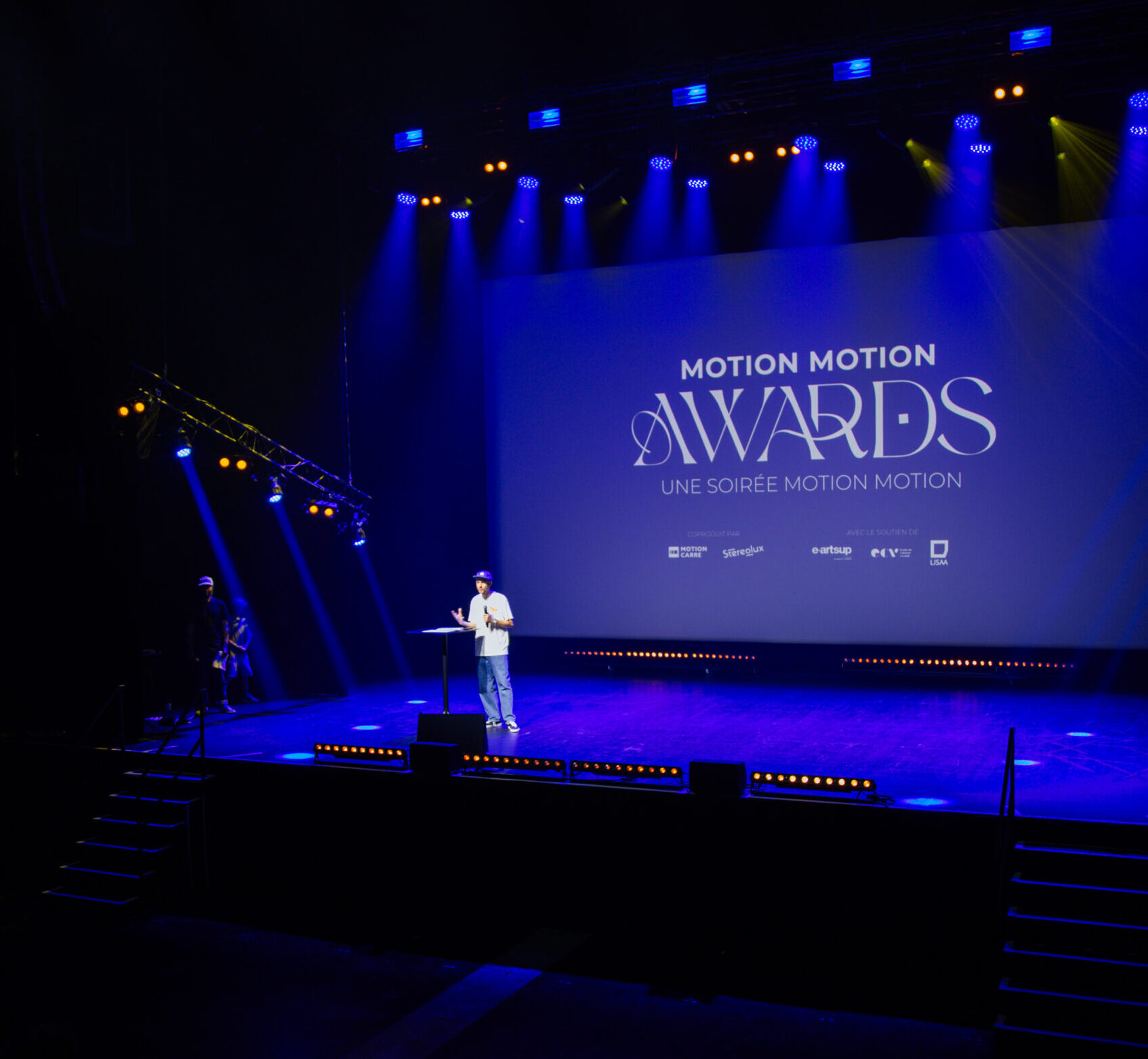 Scène de cérémonie de remise de prix Motion Motion Awards