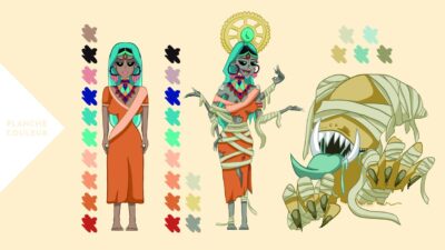 Character design inspiré de cultures traditionnelles