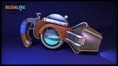 Modélisation 3D d'une arme futuriste