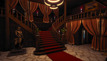 Hall d'entrée d'un théâtre luxueux
