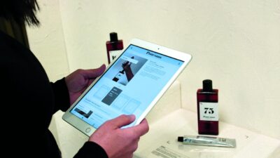 Utilisation d'une tablette numérique