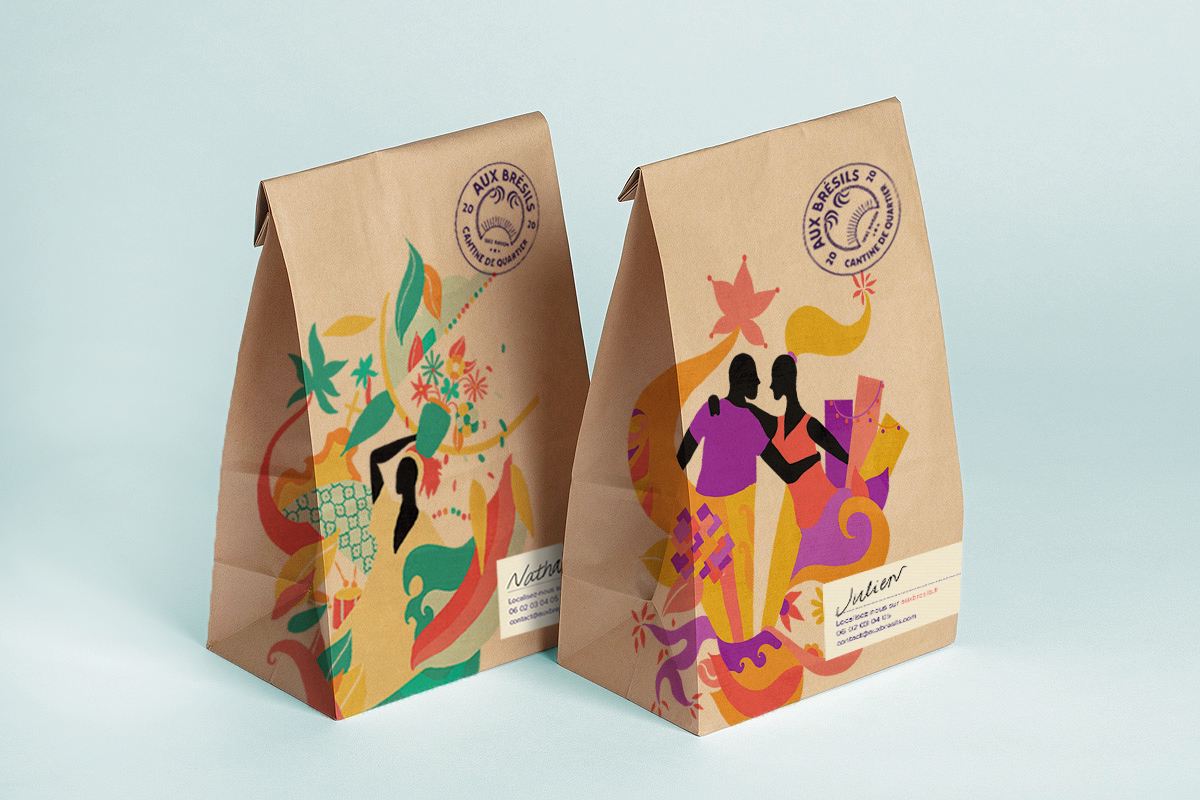 Packaging illustré pour produits alimentaires