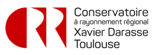 Logo du conservatoire à rayonnement régionnal Xavier Darasse Toulouse, partenaire de l'école e-artsup