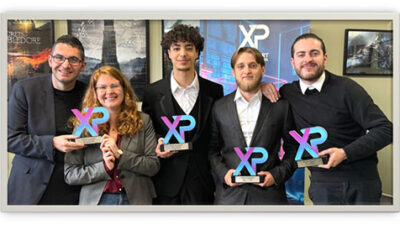 Étudiants récompensés lors d’une remise de prix autour des projets XP
