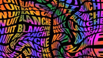 Création typographique expérimentale multicolore