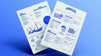 Identité visuelle imprimée sur supports de communication