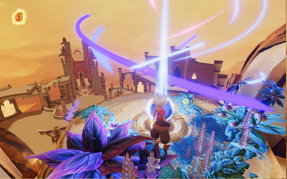 Combat de personnages dans un univers fantastique