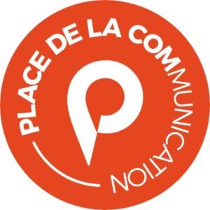 Logo de la place de la communication, partenaire de l'école e-artsup