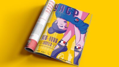 Couverture de magazine illustrée