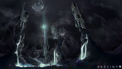 Concept art d'un personnage dans une grotte