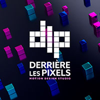 Logo derrière les pixels, partenaire de l'école e-artsup