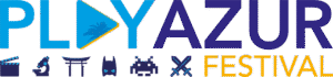 Logo du Play Azur Festival, partenaire de l'école e-artsup