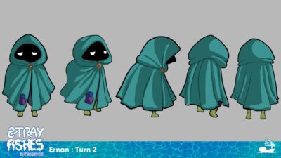 Character design de personnages encapuchonnés