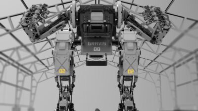 Concept mécanique d'un robot quadrupède
