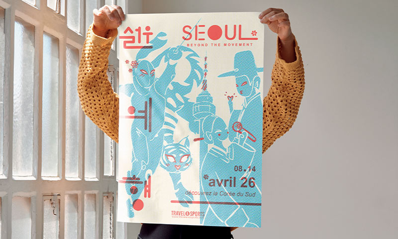Affiche pour l'évènement Séoul Beyond the Movement