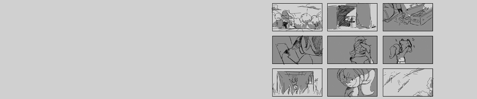 Storyboard d'un court-métrage d'animation étudiant