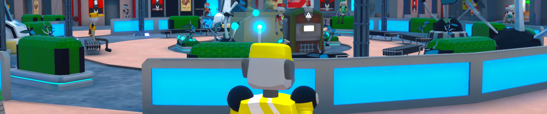 Robot dans un ville futuriste