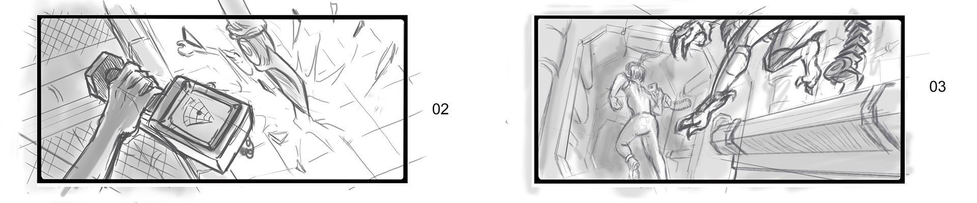 Storyboard d'un court-métrage animé