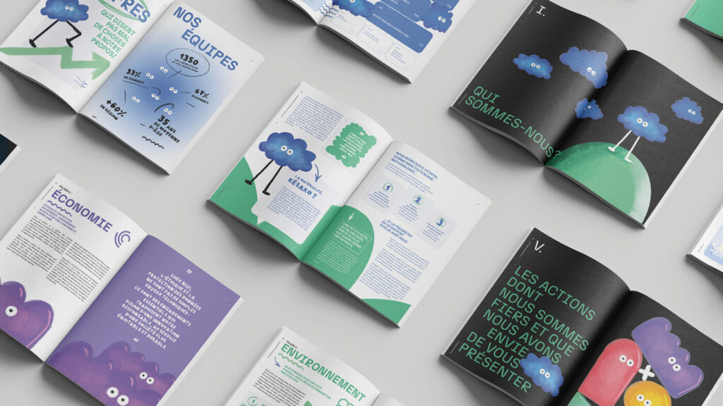 Livres graphiques ouverts