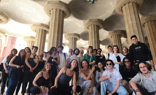 Photographie d'un groupe d'étudiants