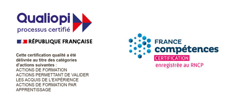 Logos de Qualiopi et France compétences