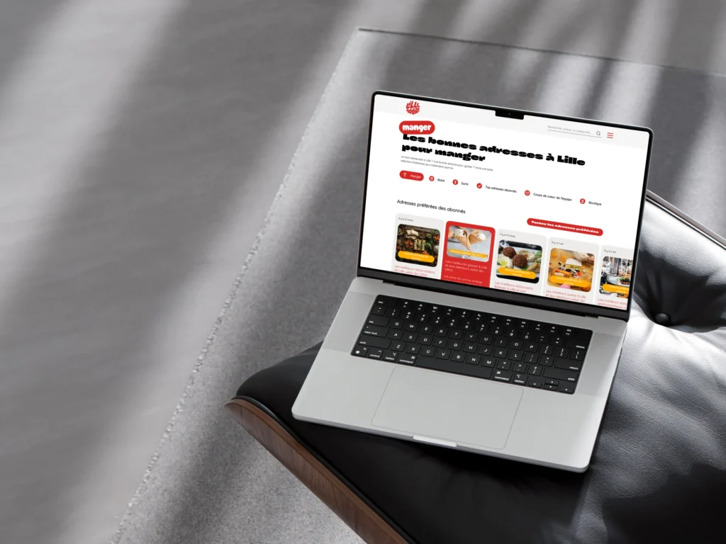 Lille Addict - UI design et prototypage d'une application mobile