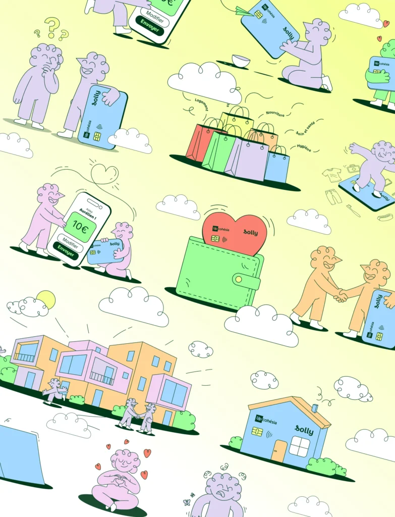 Solly, la carte solidaire : illustrations